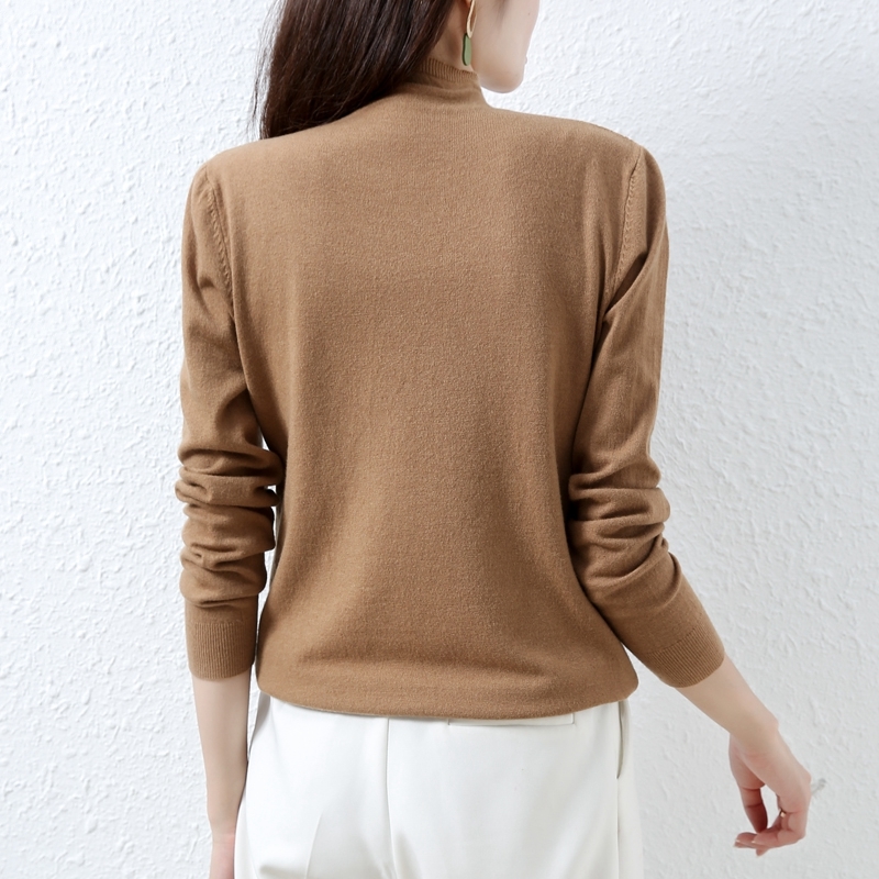 GIGOGOU Women Turtleneck Sweater Autumn Winter Long Sleeve Woman Pullover Sweaters Chic Female Jumper Tops Knitted Pull Femme 201222