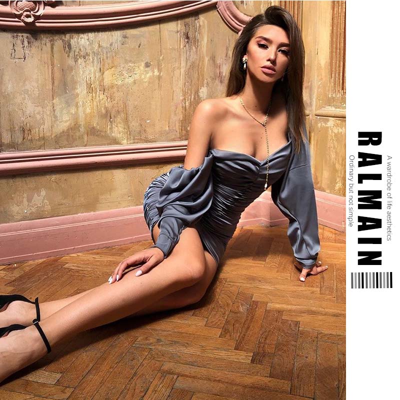 Women Long Puff Sleeve Dress Woman Club Party Elegant Streetwear Outfi Lady Slash Neck Satin Pleated Skirt Girl Sexy Mini Dresses Hot New, Blue
Women Long Puff Sleeve Dress Woman Club Party Elegant Streetwear Outfi Lady Slash Neck Satin Pleated Skirt Girl Sexy Mini Dresses Hot New, Blue