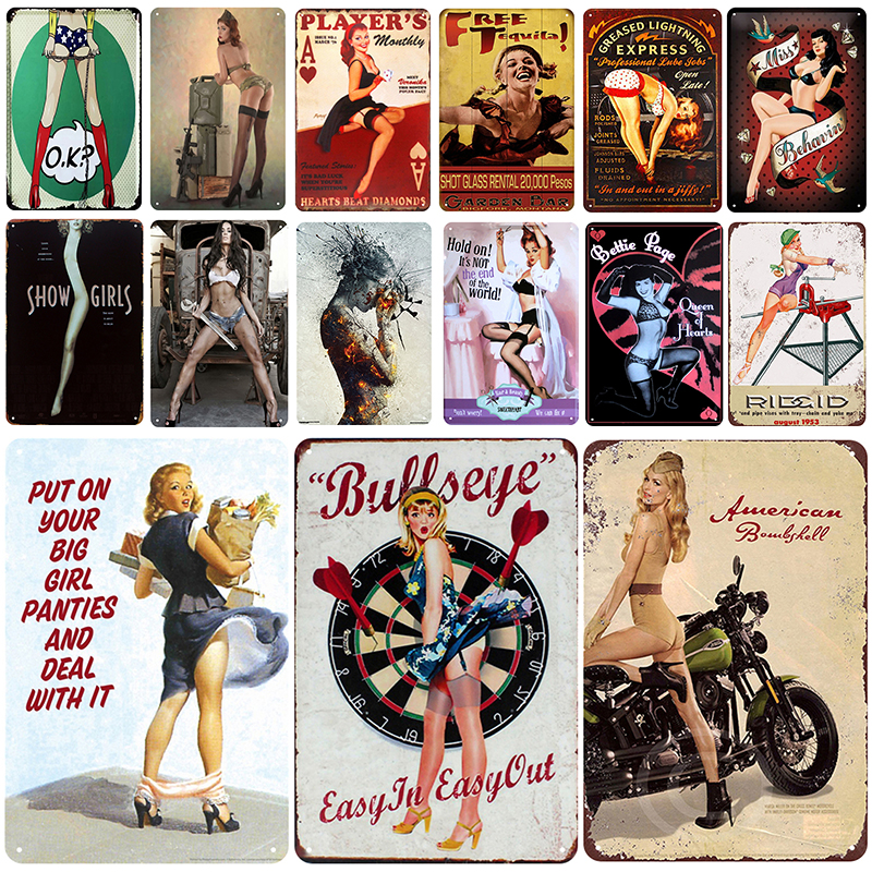2021 Sexy Girls Plaque Vintage Tin Sign Pin Up Shabby Chic Decor Metal Vintage Bar Decoration Lady Garage Wall Poster Pub Home Craft Decor
2021 Sexy Girls Plaque Vintage Tin Sign Pin Up Shabby Chic Decor Metal Vintage Bar Decoration Lady Garage Wall Poster Pub Home Craft Decor