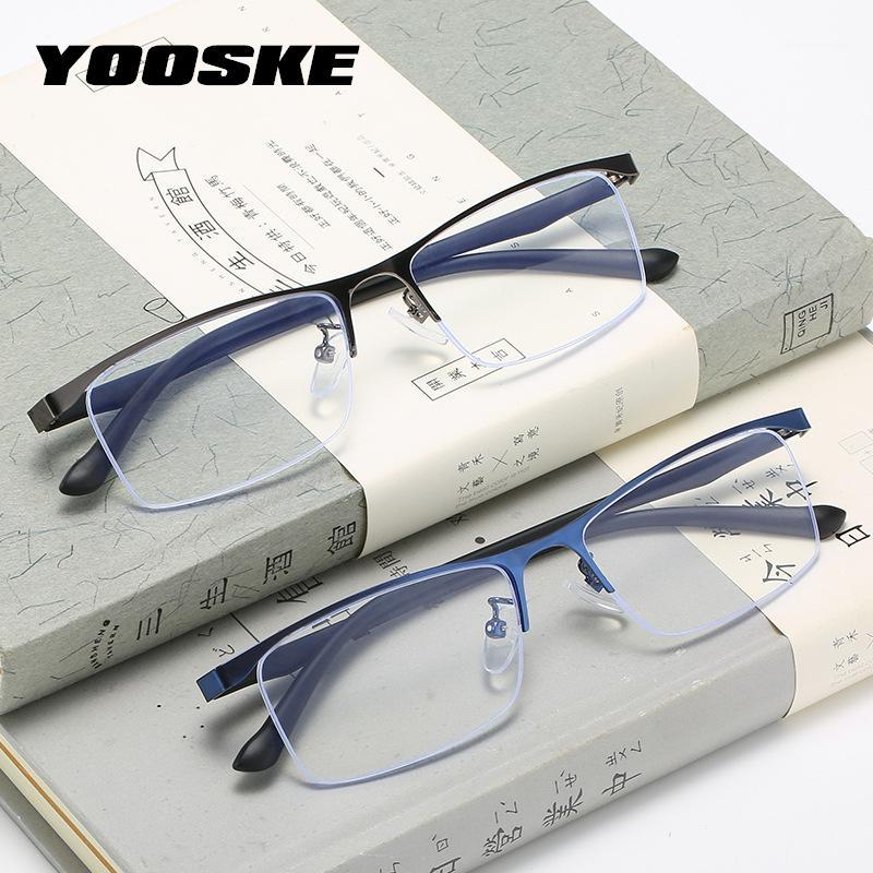 YOOSKE Anti Blue Light Glasses Frames Men Business Metal Half Frame Eyeglasses Computer Optical Spectacles1
YOOSKE Anti Blue Light Glasses Frames Men Business Metal Half Frame Eyeglasses Computer Optical Spectacles1