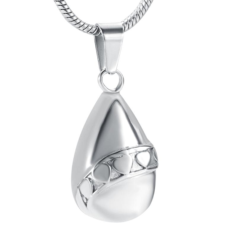 IJD9946 Teardrop with Heart Pendant Stainless Steel Cremation Keepsake for Ashes Urn Necklace Memorial Jewelry
IJD9946 Teardrop with Heart Pendant Stainless Steel Cremation Keepsake for Ashes Urn Necklace Memorial Jewelry