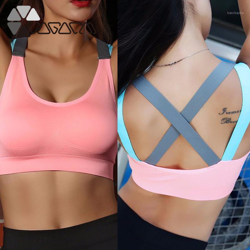 Seamless Women Fitness Sports Bra Shockproof Active Wear Sexy Cross Back Steel Ringless Underwear Padding Push Up Yoga Bra Top1, Black
Seamless Women Fitness Sports Bra Shockproof Active Wear Sexy Cross Back Steel Ringless Underwear Padding Push Up Yoga Bra Top1, Black