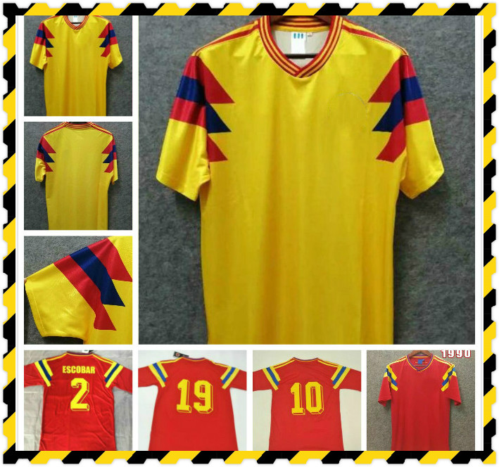 1990 Valderrama retro soccer jersey 90 Rincón Guerrero Escobar vintage classic football shirt, Yellow
1990 Valderrama retro soccer jersey 90 Rincón Guerrero Escobar vintage classic football shirt, Yellow