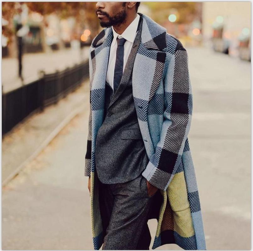 Men's Trench Coats Large Size Blue Plaid Vintage Overcoats Mens England Gentleman Winter For Stylish Long Jackets Check Business Dress
Men's Trench Coats Large Size Blue Plaid Vintage Overcoats Mens England Gentleman Winter For Stylish Long Jackets Check Business Dress