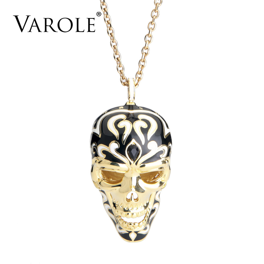 VAROLE Collares Necklace Women Enamel 3D Skeleton Necklaces & Pendants for Man Vintage Choker Statement Necklace Collier
VAROLE Collares Necklace Women Enamel 3D Skeleton Necklaces & Pendants for Man Vintage Choker Statement Necklace Collier