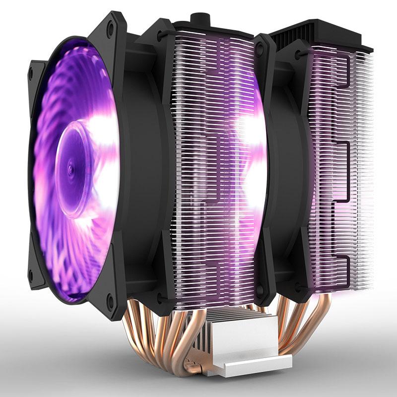 CPU Cooler RGB Double Cooling Fan Noise Reduction High Efficiency 6 Heat Pipe NC99