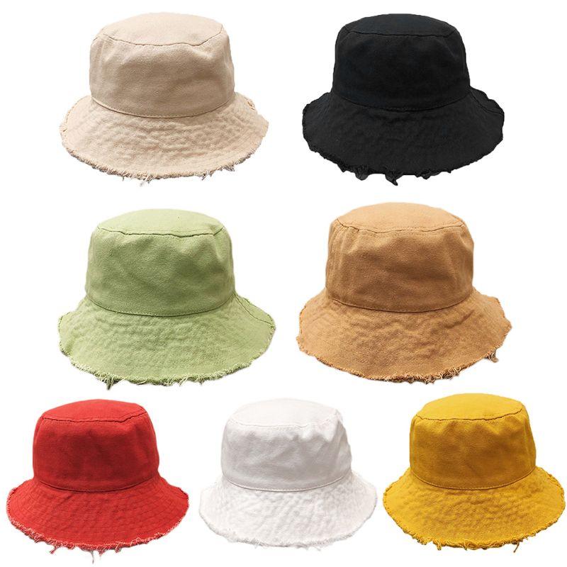 Korean Women Sunscreen Cotton Bucket Hat Vintage Distressed Frayed Tassels Wide Brim Solid Color Packable Fisherman Cap, Green
Korean Women Sunscreen Cotton Bucket Hat Vintage Distressed Frayed Tassels Wide Brim Solid Color Packable Fisherman Cap, Green