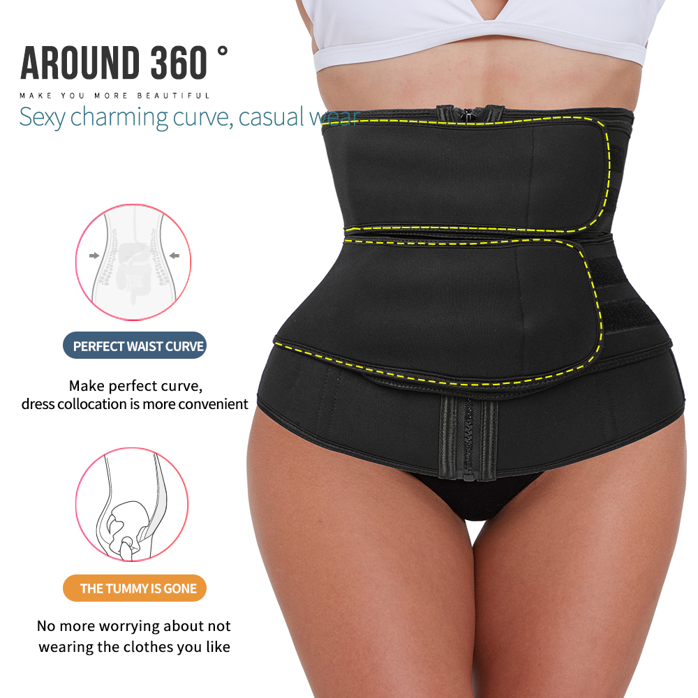 Waist Trainer Neoprene Body Shaper Belt Women Slimming Sheath Belly Reducing Shaper Tummy Sweat Shapewear Workout Shaper Corset CX200714