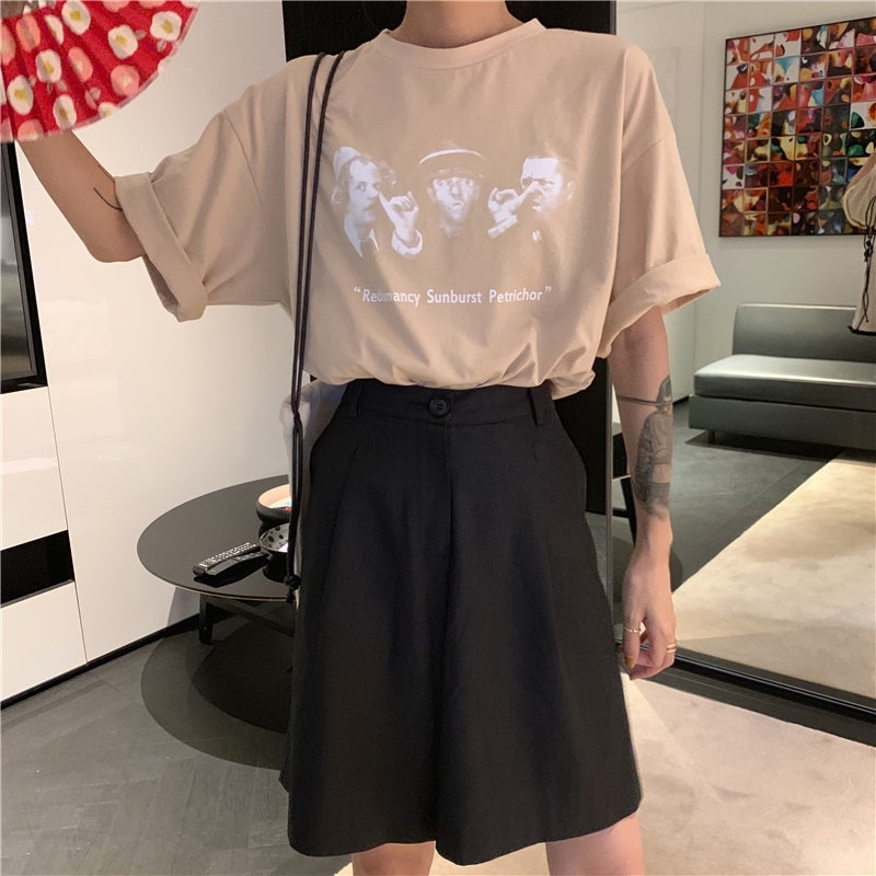 HziriP Office Lady Korea Chic Shorts Summer Female Women Bottoms Solid Straight Short Casual High Waist Fashion Feminino Y200403, Grey
HziriP Office Lady Korea Chic Shorts Summer Female Women Bottoms Solid Straight Short Casual High Waist Fashion Feminino Y200403, Grey