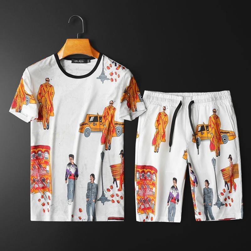 2021 Will See Large Size Short-sleeved Male T-shirt Short Set Trainingspak Mannen Fingerprint Silk Ice Shorts Thin Men's Lo33, White
2021 Will See Large Size Short-sleeved Male T-shirt Short Set Trainingspak Mannen Fingerprint Silk Ice Shorts Thin Men's Lo33, White