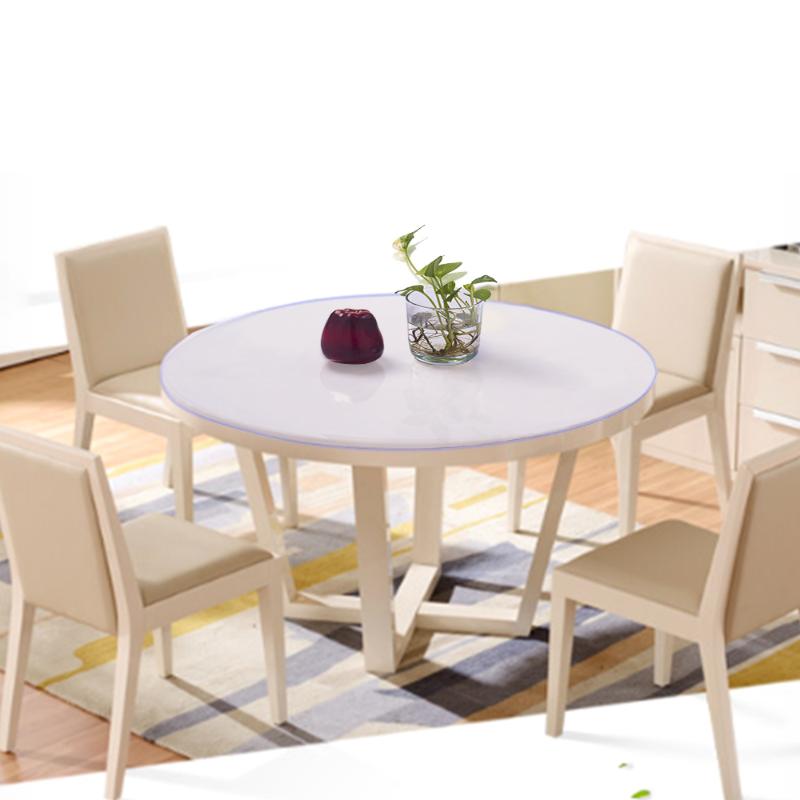 PVC Transparent Tablecloth Round Table Cover Protector Desk Pad Soft Glass Dining Top Table Cloth Plastic Mat 1.5mm Pad, As pic 
PVC Transparent Tablecloth Round Table Cover Protector Desk Pad Soft Glass Dining Top Table Cloth Plastic Mat 1.5mm Pad, As pic