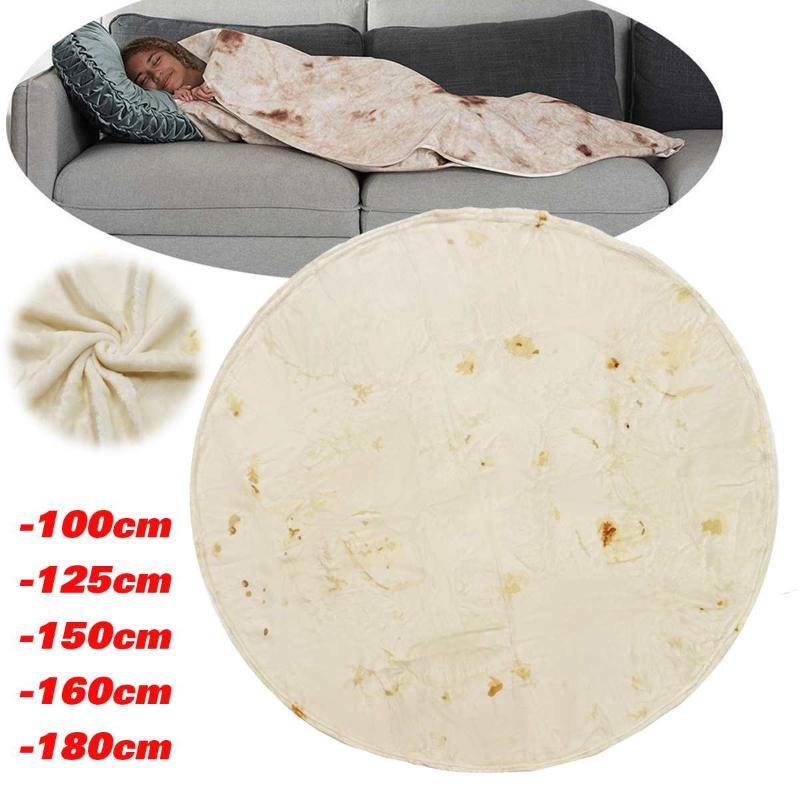 100cm-180cm Corn Tortilla Blanket Super Soft Warm Burrito Blankets Round Shape Airplane Travel Tortilla Nap Wrap Blanket Throw
100cm-180cm Corn Tortilla Blanket Super Soft Warm Burrito Blankets Round Shape Airplane Travel Tortilla Nap Wrap Blanket Throw