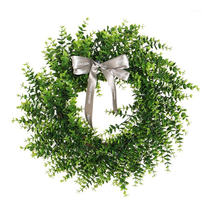 Artificial Eucalyptus Wreath, 20" Fake Green Leaves Wreath for Home Front Door Hanging Wall Window Wedding Party Decor1
Artificial Eucalyptus Wreath, 20" Fake Green Leaves Wreath for Home Front Door Hanging Wall Window Wedding Party Decor1