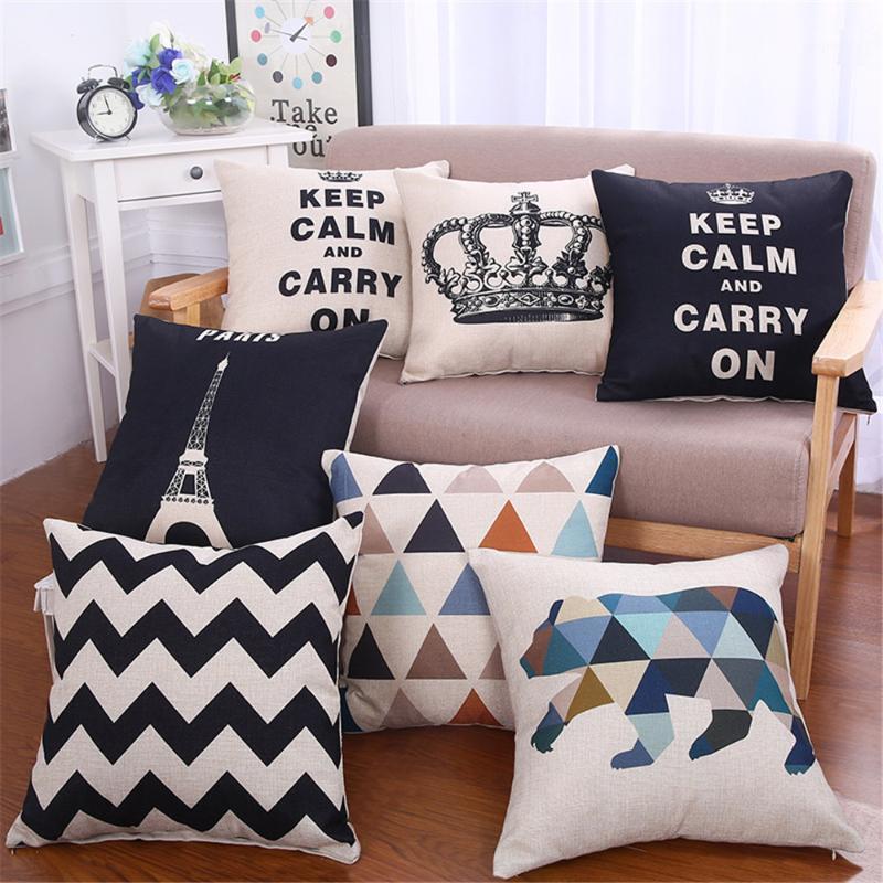 Decorative Throw Pillow Cushion Cover Black White Geometric Letter Cushion Cover For Sofa Home Capa De Almofadas 45x45cm1
Decorative Throw Pillow Cushion Cover Black White Geometric Letter Cushion Cover For Sofa Home Capa De Almofadas 45x45cm1