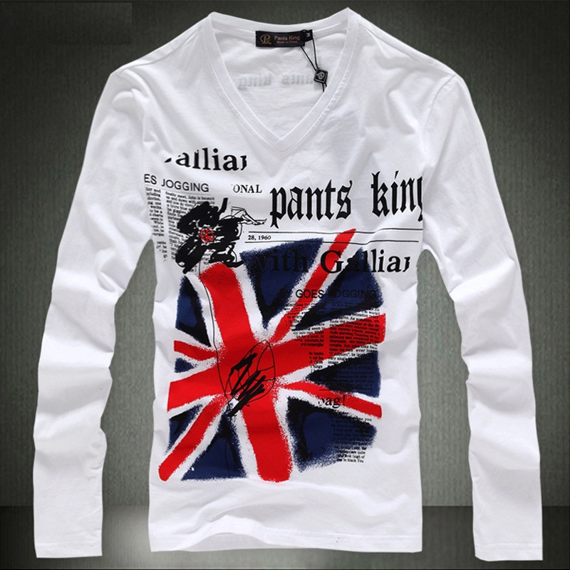 Spring Autumn Period Long Sleeve Cultivate One's Morality Men's T-shirt Sets V-neck Solid Cotton spandex T Shirt Men white Bla 201202