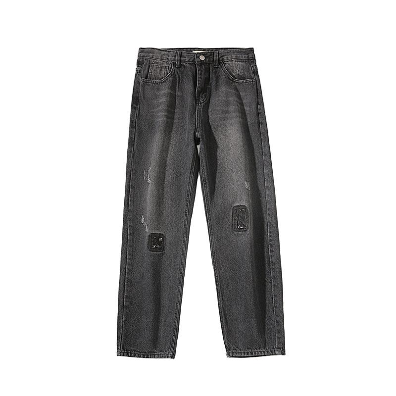 Summer 2021 Fashion teenagers loose men' trousers Korean style trendy jeans with holes in all-match straight harem pants, Black
Summer 2021 Fashion teenagers loose men' trousers Korean style trendy jeans with holes in all-match straight harem pants, Black