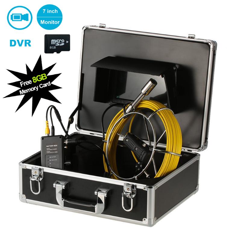 7'' 23mm Lens DVR Industrial Pipe Drain Inspection Camera System 20M Cable Weatherproof Sewer Pipeline Industrial Endoscope
7'' 23mm Lens DVR Industrial Pipe Drain Inspection Camera System 20M Cable Weatherproof Sewer Pipeline Industrial Endoscope