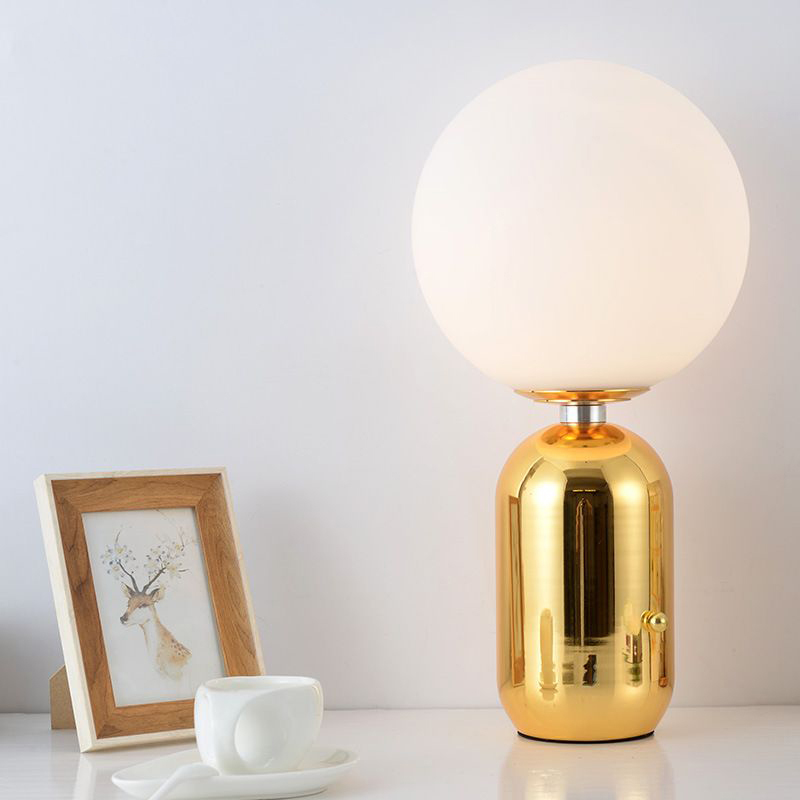 Elegant Glass Ball Bedside Table Lamp for Modern Interiors Versatile Design