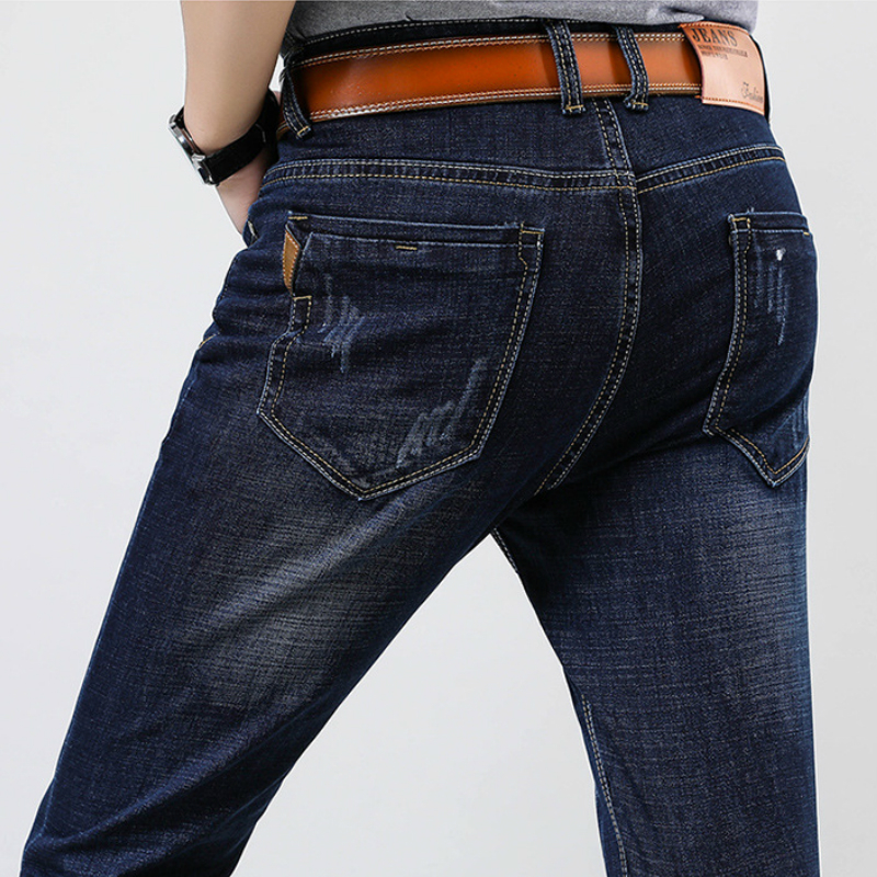 Men's Distressed Brand Jeans New Strain of Thin, Casual Male Long Denim Brem Pants Solid for Man A01k, Blue
Men's Distressed Brand Jeans New Strain of Thin, Casual Male Long Denim Brem Pants Solid for Man A01k, Blue