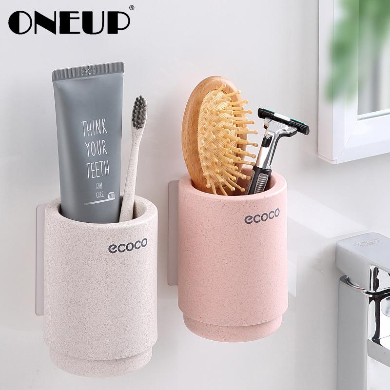 ONEUP Magnetic Adsorption Toothbrush Holder Wheat Straw Mouth Cup Toothpaste Storage Rack Wall Mounted Bathroom Accessories Sets
ONEUP Magnetic Adsorption Toothbrush Holder Wheat Straw Mouth Cup Toothpaste Storage Rack Wall Mounted Bathroom Accessories Sets
