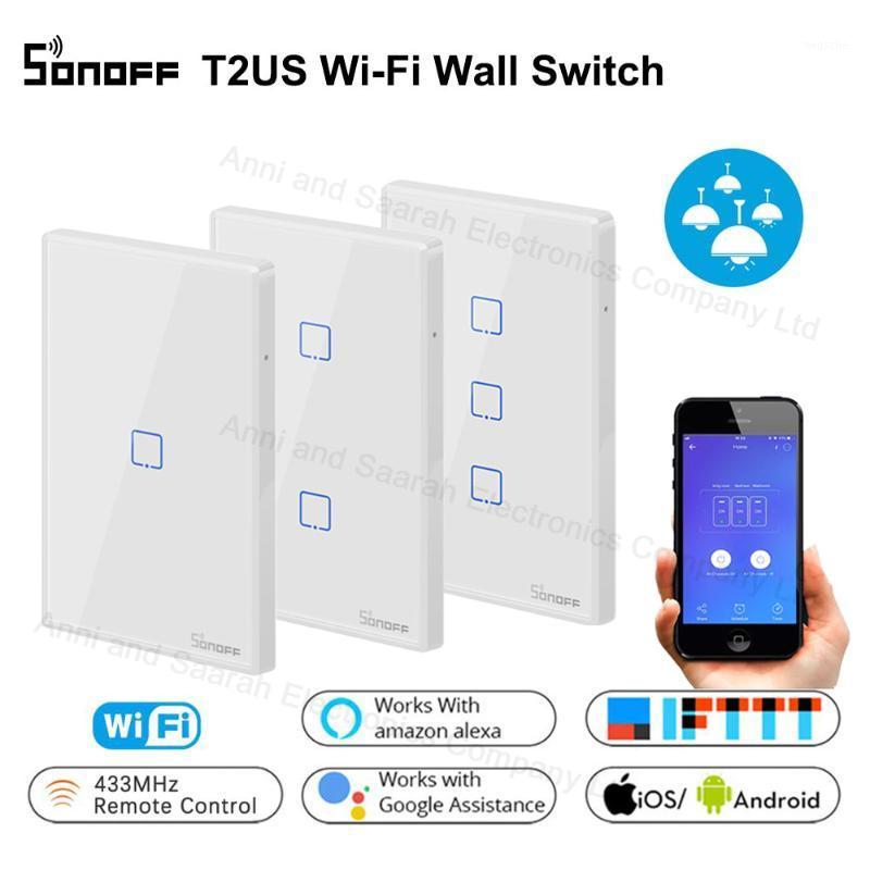 Sonoff TX T2 T3 US Smart WiFi RF 433/ APP / Touch Control Wall Light Switch 1 /2 /3 Gang Wall Touch Switch Smart Home Controlled1
Sonoff TX T2 T3 US Smart WiFi RF 433/ APP / Touch Control Wall Light Switch 1 /2 /3 Gang Wall Touch Switch Smart Home Controlled1