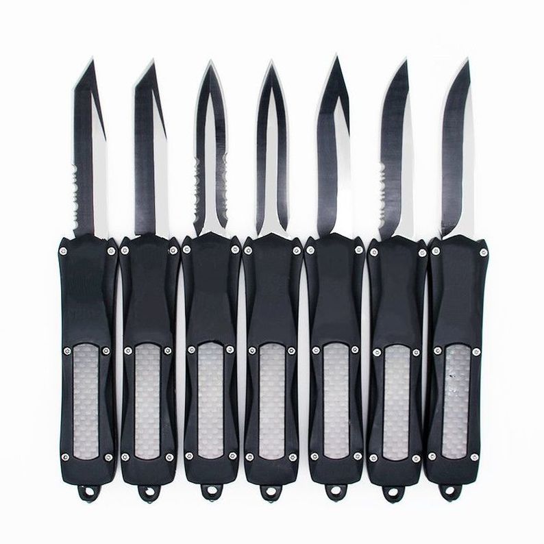 small black A163 7 inch 7 models double action tactical autotf knife folding edc camping knifes hunting knives xmas gift
small black A163 7 inch 7 models double action tactical autotf knife folding edc camping knifes hunting knives xmas gift