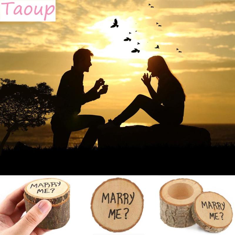 Taoup 1pc 6*5.2cm Wooden Marry Me Ring Box Rustic Wedding Gift Boxes Accessories Country Vintage Wedding Decor Favors Party DIY
Taoup 1pc 6*5.2cm Wooden Marry Me Ring Box Rustic Wedding Gift Boxes Accessories Country Vintage Wedding Decor Favors Party DIY