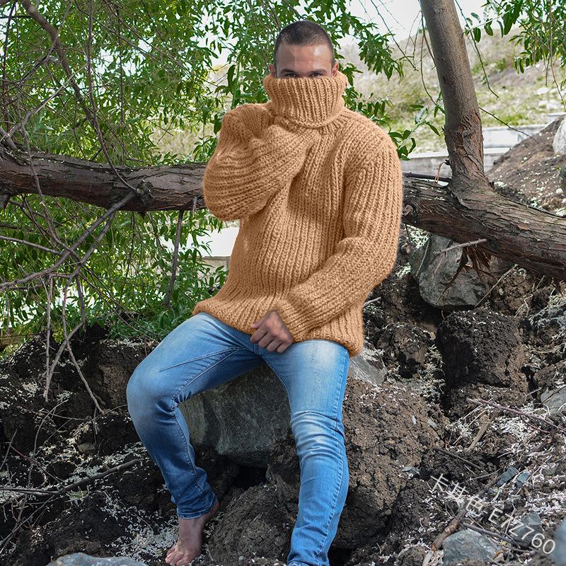Men Turtleneck Sweater Plus Size Winter Fashion Warm Full Sleeve Loose Pullovers Knitted Sweater Men, Black
Men Turtleneck Sweater Plus Size Winter Fashion Warm Full Sleeve Loose Pullovers Knitted Sweater Men, Black