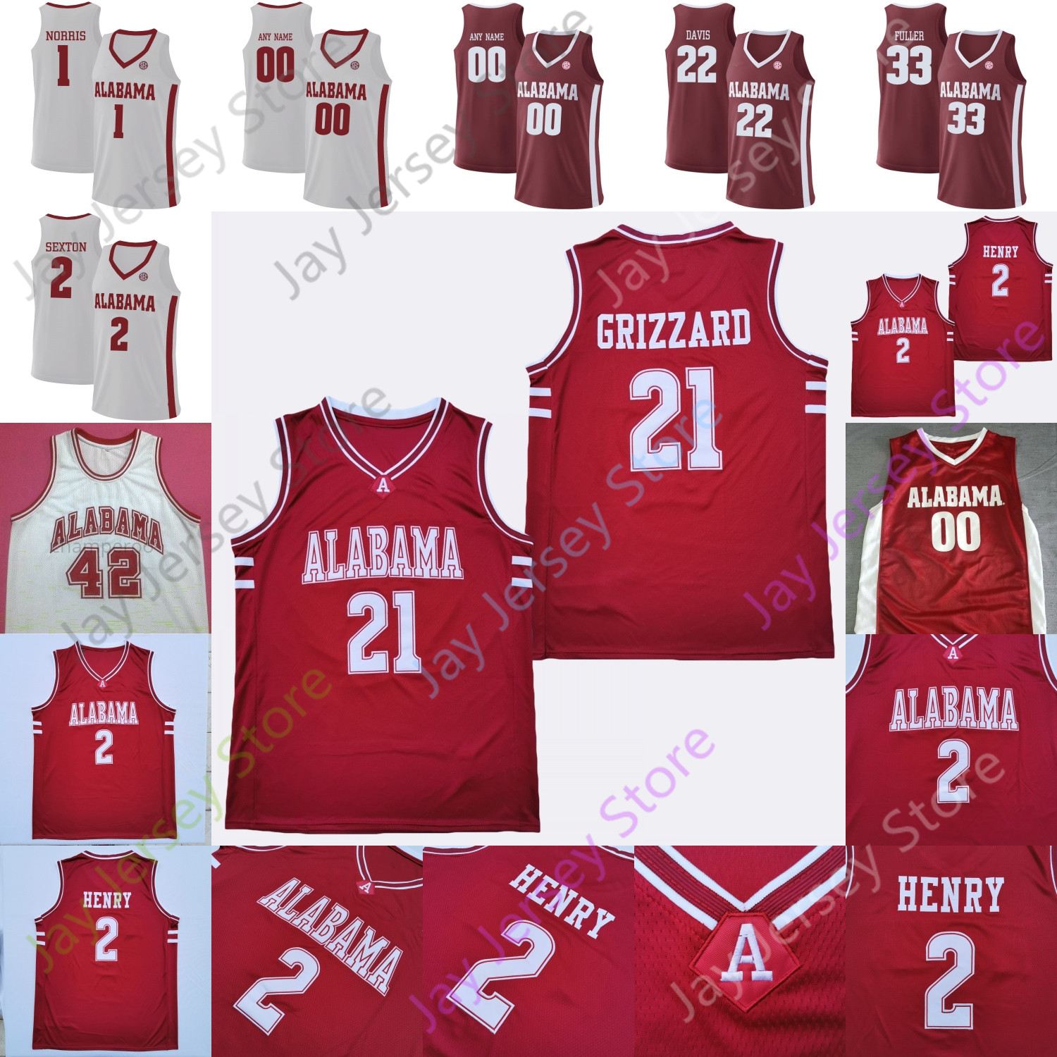 Alabama Crimson Tide Basketball Jersey NCAA College James Bolden Latrell Sprewell Jahvon Quinerly John Petty Jr. Joshua Primo Alex Tchikou, Red 2019
Alabama Crimson Tide Basketball Jersey NCAA College James Bolden Latrell Sprewell Jahvon Quinerly John Petty Jr. Joshua Primo Alex Tchikou, Red 2019