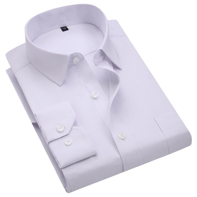 Autumn Men's Long Sleeve Shirt Business No Iron No Pocket Solid Color Loose Shirt with Fat Plus Plus Size NX5284, 419
Autumn Men's Long Sleeve Shirt Business No Iron No Pocket Solid Color Loose Shirt with Fat Plus Plus Size NX5284, 419