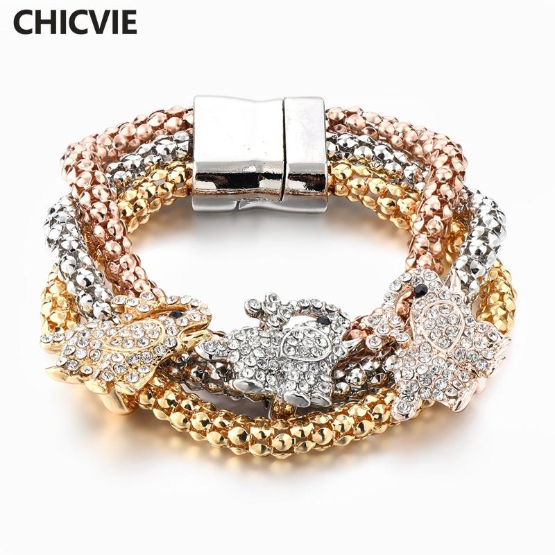 CHICVIE Good Quality Couple Crystal Bracelet & Bangle for Women Jewelry Bijouterie Gold Color Charm Bracelets SBR160370 
CHICVIE Good Quality Couple Crystal Bracelet & Bangle for Women Jewelry Bijouterie Gold Color Charm Bracelets SBR160370