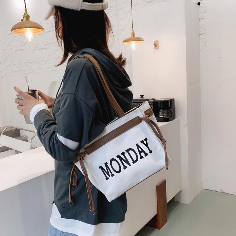 Hot Sale Creative Monday Print Shoulder Bag For Women Soft Pu Leather Office Big Work Handbags Female Large Capacity Tote Bags, Black
Hot Sale Creative Monday Print Shoulder Bag For Women Soft Pu Leather Office Big Work Handbags Female Large Capacity Tote Bags, Black