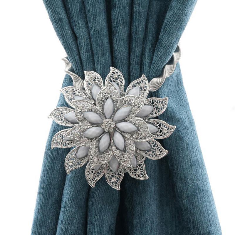 1Pcs Crystal Curtain Tieback Elasticity Curtain Straps Metal Rhinestone Curtains Holder Clips Flower Shaped Accessories
1Pcs Crystal Curtain Tieback Elasticity Curtain Straps Metal Rhinestone Curtains Holder Clips Flower Shaped Accessories