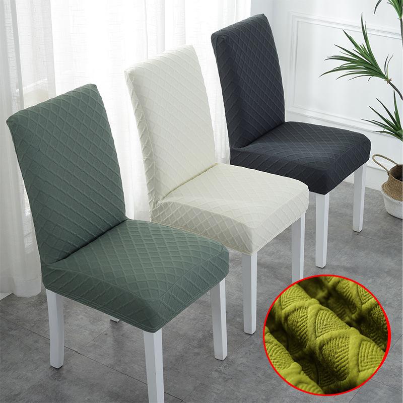 Chair Covers Double-layer Fabric Elastic Cover For Kitchen/Wedding Stretch Spandex Dining Room With Back Home 
Chair Covers Double-layer Fabric Elastic Cover For Kitchen/Wedding Stretch Spandex Dining Room With Back Home