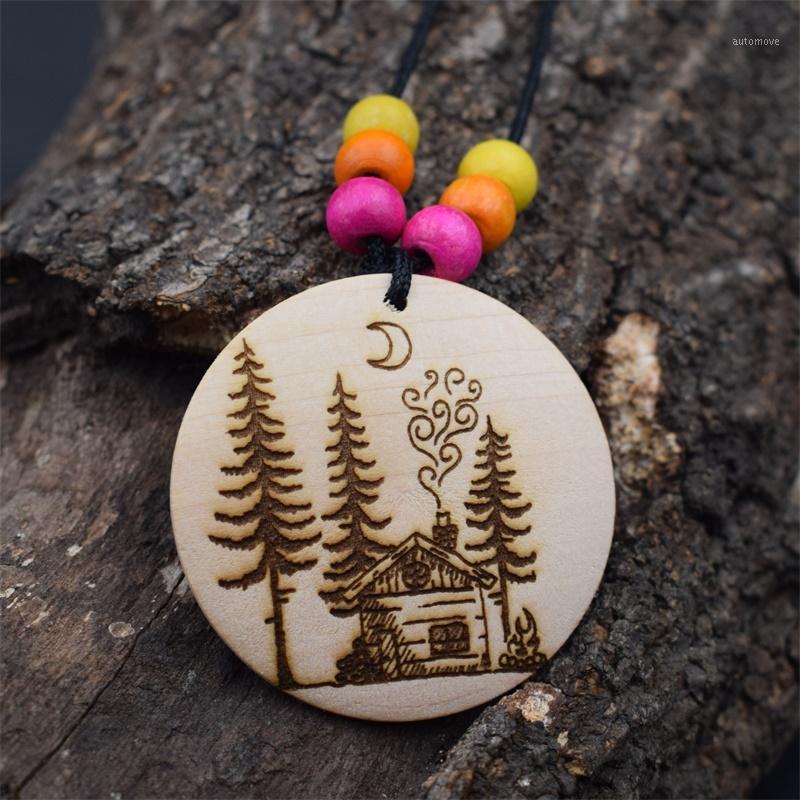 12pcs Harmonious Nature pattern wooden moon cabin tree necklace Outdoor Campfire pendant Jewelry Gifts1
12pcs Harmonious Nature pattern wooden moon cabin tree necklace Outdoor Campfire pendant Jewelry Gifts1