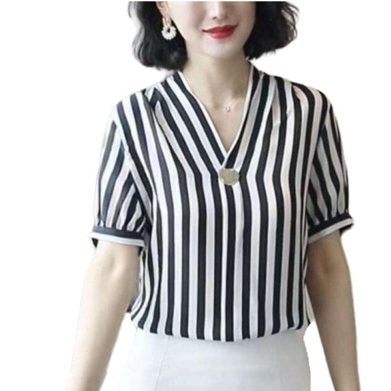 Women' Spring Autumn Style Chiffon Blouse Shirt Women' Long Sleeve Striped Button V-Neck Printed Casual Tops SP934
Women' Spring Autumn Style Chiffon Blouse Shirt Women' Long Sleeve Striped Button V-Neck Printed Casual Tops SP934