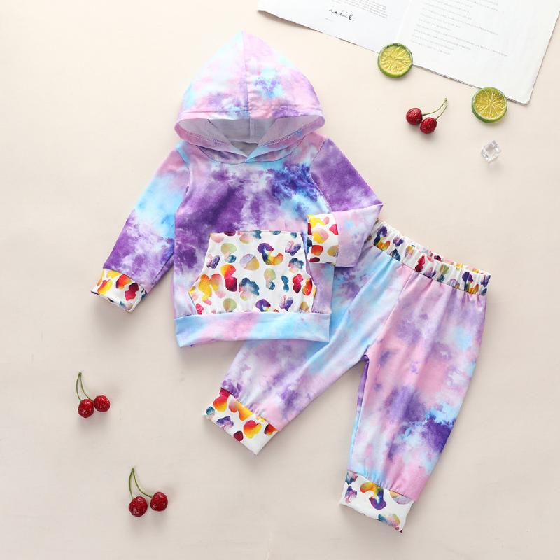Newborn Baby Girls Long Sleeve Rainbow Splice Tie-dye Hoodie+pants Set Outfits Baby Boys Girls Clothes Vetement Fille
Newborn Baby Girls Long Sleeve Rainbow Splice Tie-dye Hoodie+pants Set Outfits Baby Boys Girls Clothes Vetement Fille