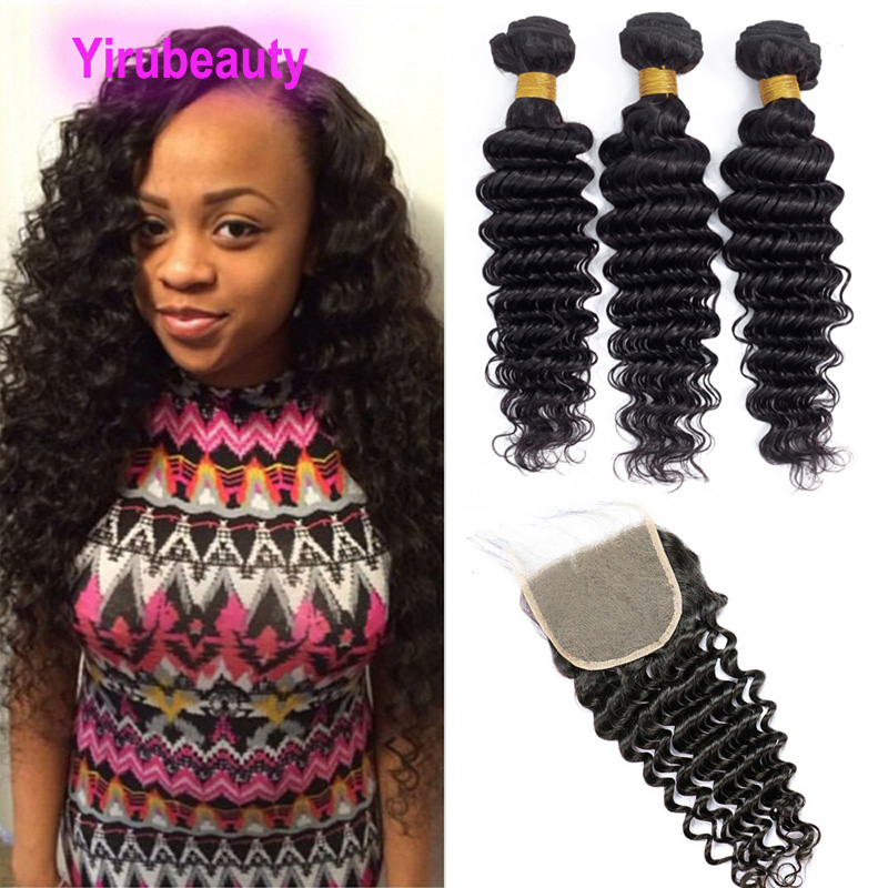 Malaysian Human Hair 5x5 Closure With 3 Bundles Deep Wave Lace Closures Baby Hairs With Bundles Double Wefts 4PCS Natural Color
Malaysian Human Hair 5x5 Closure With 3 Bundles Deep Wave Lace Closures Baby Hairs With Bundles Double Wefts 4PCS Natural Color