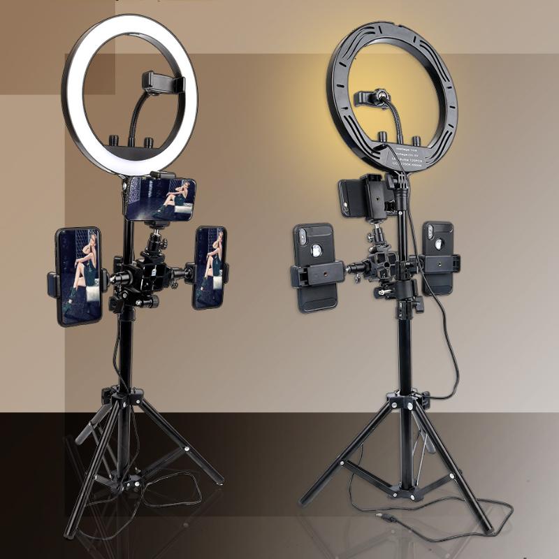 Photographic Lighting Dimmable LED Ring Light Photo Studio Phone Ring Lamp Photography For Youtube Makeup Selfie With Tripod 
Photographic Lighting Dimmable LED Ring Light Photo Studio Phone Ring Lamp Photography For Youtube Makeup Selfie With Tripod