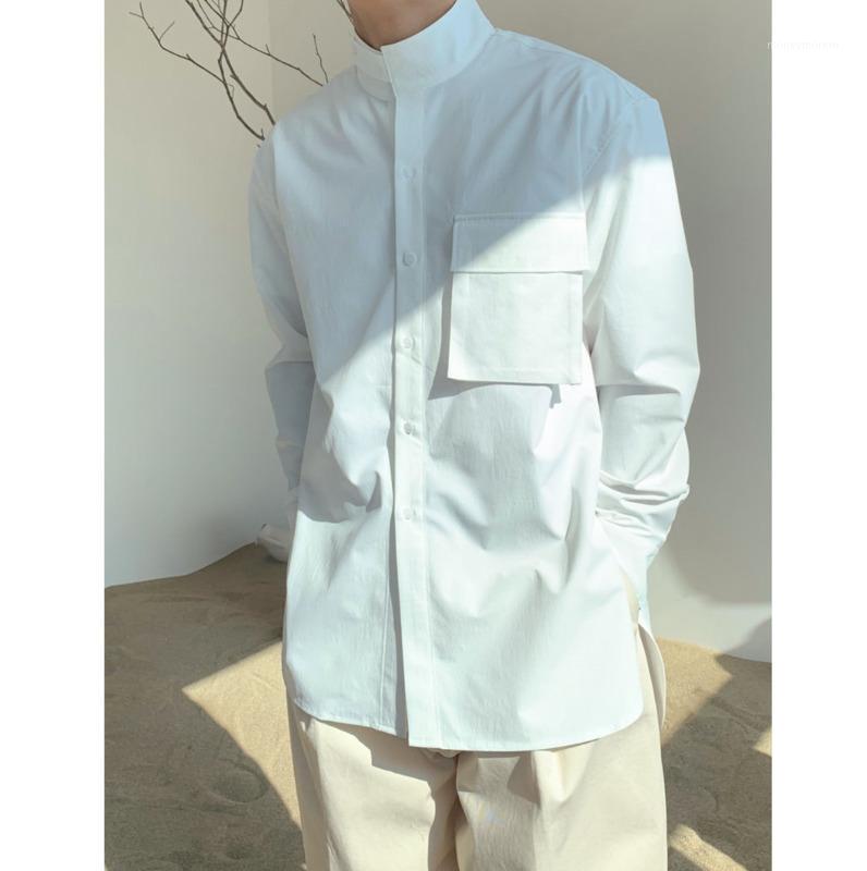 2020Spring And Autumn New Youth Popular Solid Color Chinese Style Multi-pocket Loose Long-sleeved Shirt Fashion Casual WildShirt1, White
2020Spring And Autumn New Youth Popular Solid Color Chinese Style Multi-pocket Loose Long-sleeved Shirt Fashion Casual WildShirt1, White