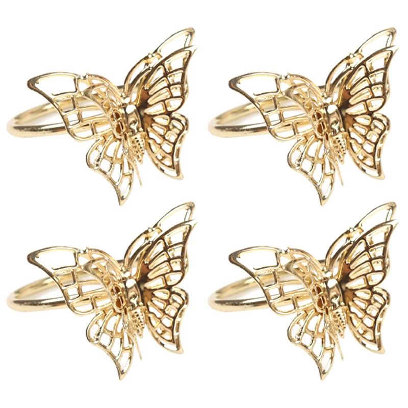 Napkin Rings Set of 4 Gold Butterfly Napkin Rings Holders for Wedding Banquet Dinner Decor Favor Tabletop Adornment Holde
Napkin Rings Set of 4 Gold Butterfly Napkin Rings Holders for Wedding Banquet Dinner Decor Favor Tabletop Adornment Holde