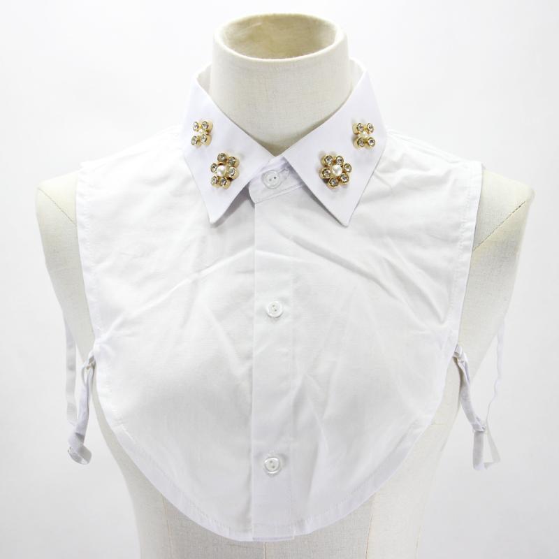 New Shirt Fake Collars Floral Beads Lapel Detachable False Collar for Women Vintage Sweater Faux Col Female Removable Neck Tie
New Shirt Fake Collars Floral Beads Lapel Detachable False Collar for Women Vintage Sweater Faux Col Female Removable Neck Tie