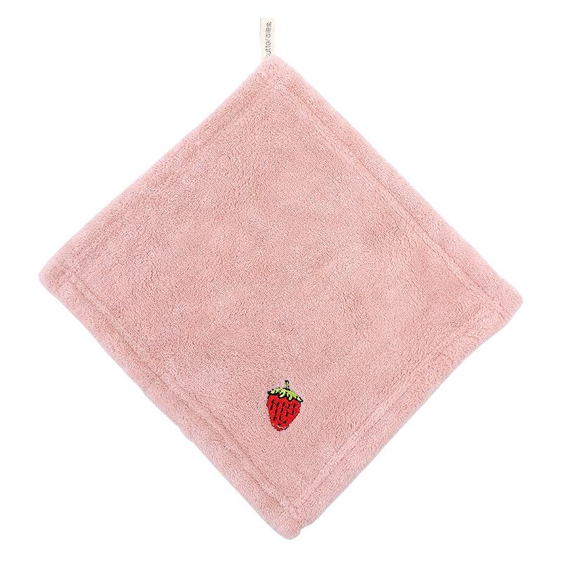 Household towels Spot cartoon embroidery fruit coral velvet hand towel creative home kitchen hanging towel small square
Household towels Spot cartoon embroidery fruit coral velvet hand towel creative home kitchen hanging towel small square