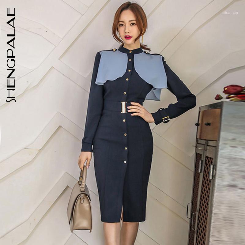 SHENGPALAE 2019 New Summer Spring Slim Clothes Round Collar Patchwork Reffles Long Sleeve Office Lady Fashion Women Dress FL6671, Picture color
SHENGPALAE 2019 New Summer Spring Slim Clothes Round Collar Patchwork Reffles Long Sleeve Office Lady Fashion Women Dress FL6671, Picture color