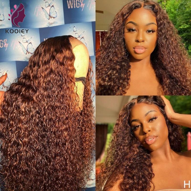 Ombre Dark Brown Curly 13x6 Lace Front Human Hair Wigs With Baby Hair Brazilian 150% 180% Density Peruvian Remy T Part Wigs, Natural color
Ombre Dark Brown Curly 13x6 Lace Front Human Hair Wigs With Baby Hair Brazilian 150% 180% Density Peruvian Remy T Part Wigs, Natural color