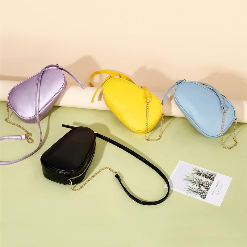 Simple Oval Zipper Crossbody Bags Solid Color Fashion Buckle Chain Messenger Bag Underarm Travel Small Handbags, Black
Simple Oval Zipper Crossbody Bags Solid Color Fashion Buckle Chain Messenger Bag Underarm Travel Small Handbags, Black