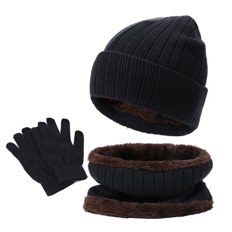 New 3Pcs Winter Warm Men's Hat Scarf Touch Screen Gloves Set Beanies Hats Knitted Thicken Men Women Cap Bib Gloves suit Unisex
New 3Pcs Winter Warm Men's Hat Scarf Touch Screen Gloves Set Beanies Hats Knitted Thicken Men Women Cap Bib Gloves suit Unisex