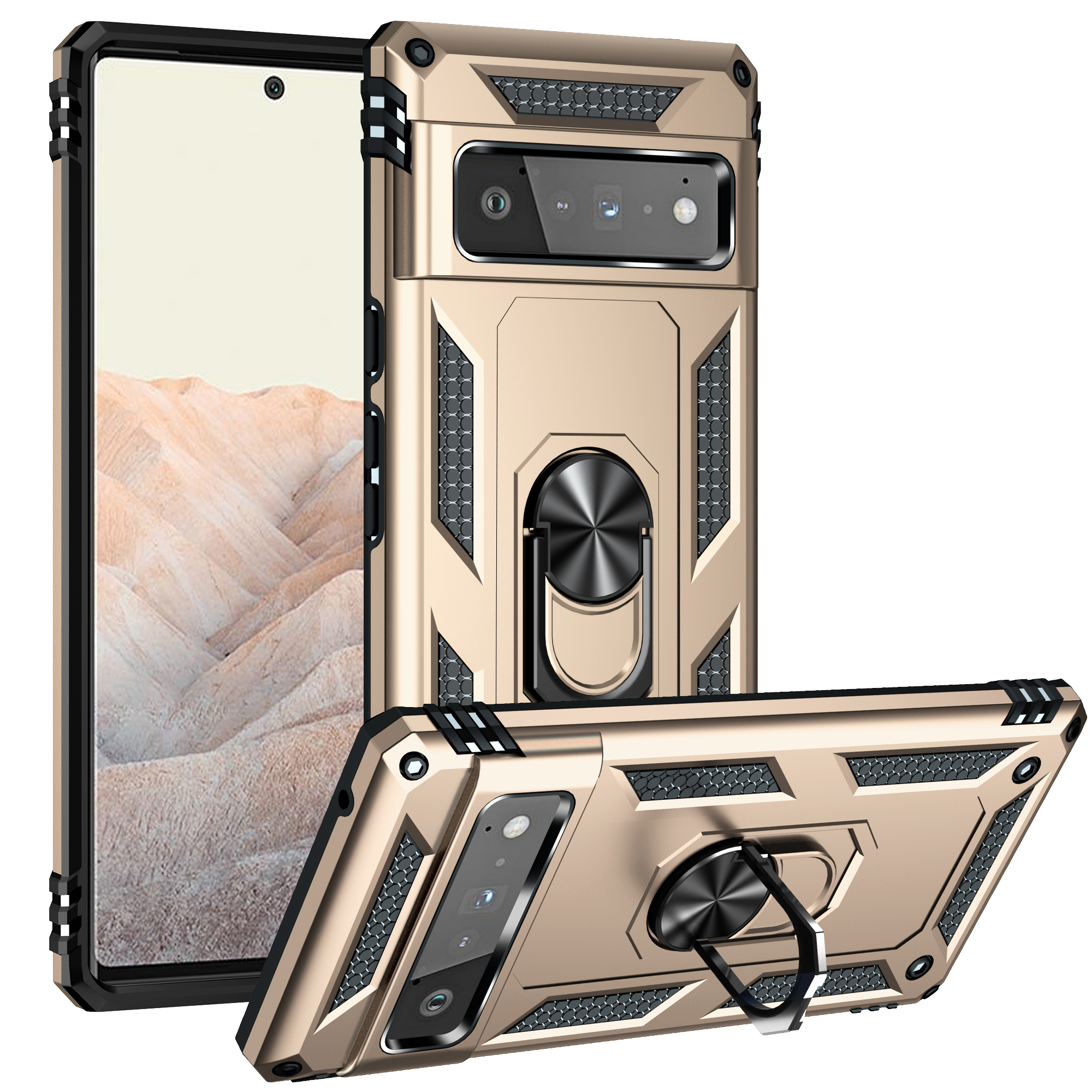 Shockproof Phone Cases For Google Pixel 6 6Pro 5 5a 4a 5G 4 4xl Armor Car Ring Stand Holder Protective Cover
Shockproof Phone Cases For Google Pixel 6 6Pro 5 5a 4a 5G 4 4xl Armor Car Ring Stand Holder Protective Cover