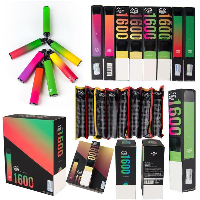 Puff XXL Disposable Vapes Electronic Cigarette 1600 Puffs Vape Device With Security Code 6.5ml Pod 20+ Colors Available Popular E Cigs
Puff XXL Disposable Vapes Electronic Cigarette 1600 Puffs Vape Device With Security Code 6.5ml Pod 20+ Colors Available Popular E Cigs