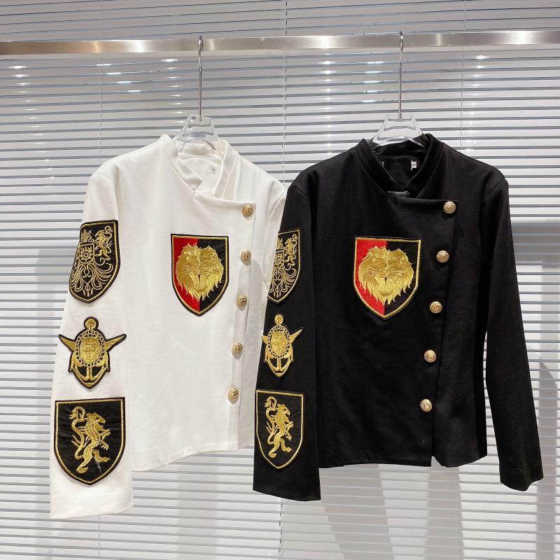 2020 New Red Same British Style Embroidered Pattern Patched Cloth Long Sea Sleeve Jk Suit Woman 0lz4, See chart
2020 New Red Same British Style Embroidered Pattern Patched Cloth Long Sea Sleeve Jk Suit Woman 0lz4, See chart
